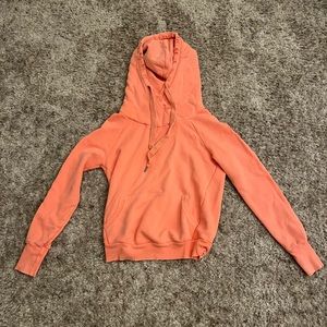 NSF Orange Distressed Hoodie